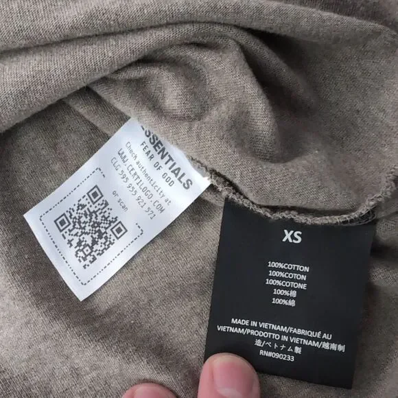 Men’s Essentials Fear Of God Crew Neck Sweater Xtra Small Cotton Long Sleeve